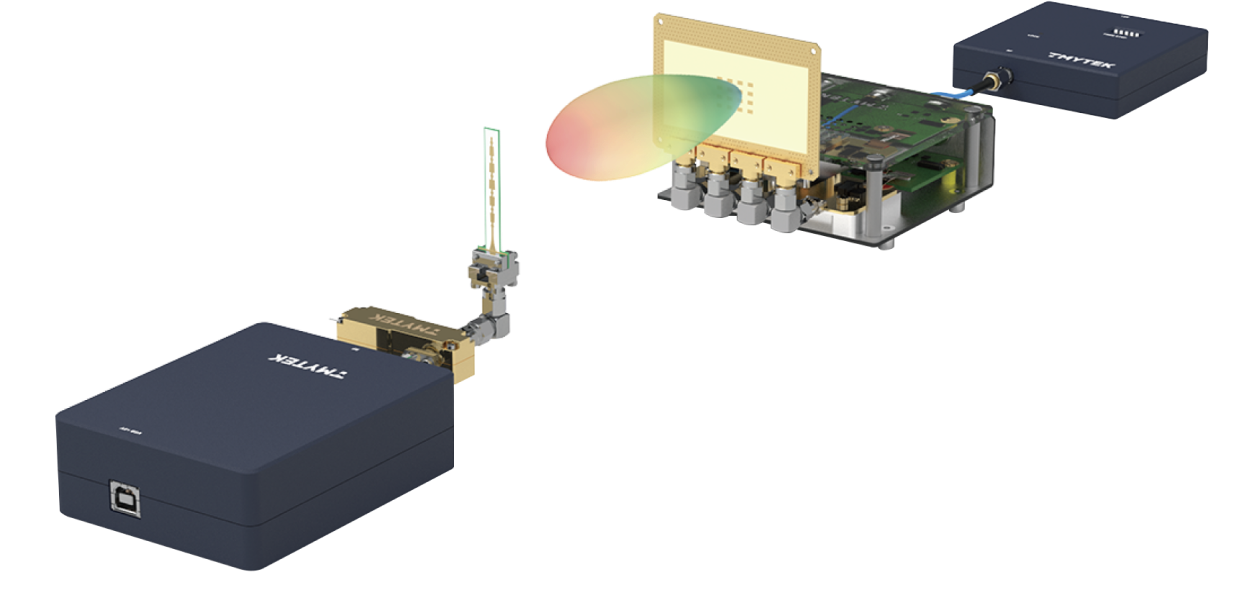 The 5G mmWave Developer Kit can be used for a variety of 5G mmWave beamforming research and development projects. BBoard with AAkit and PLO can a beam generator that emits beams at mutilple angles. A COCO antenna with a amplifier and a power detector, on the other hand, can receive and detect signals.