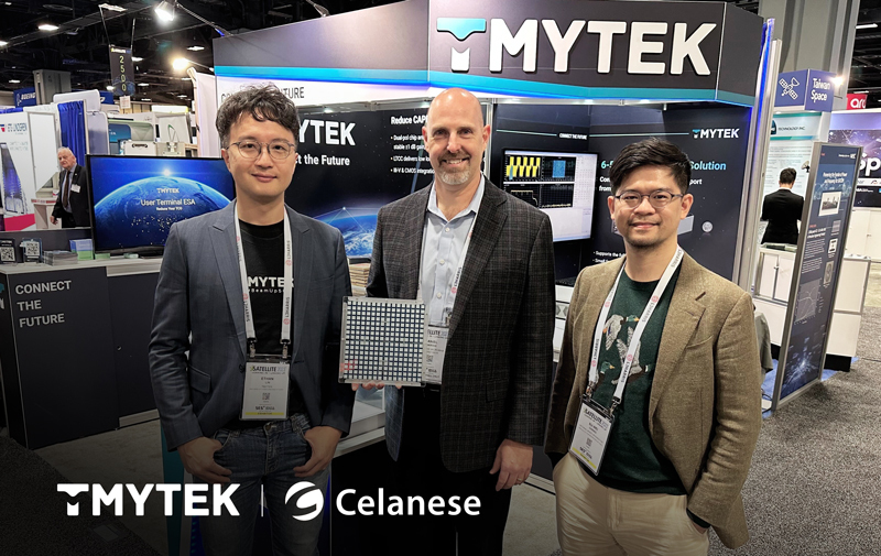 TMYTEK and Celanese Showcase Innovative Ultra-Low SWaP ESA Solution with Antenna-on-Chip (AoC) at Satellite 2023