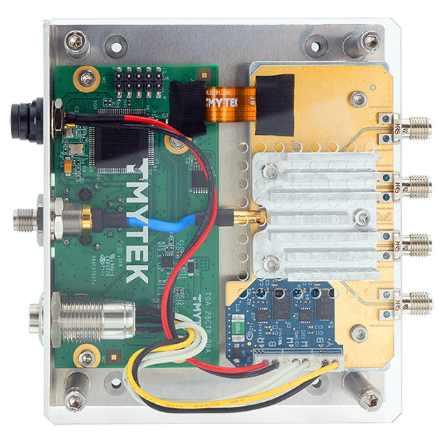 BBoard Appearance 4 bi-directional RF channels with PAs, LNAs, PSs, and TR switches and Software-controlled GUI, all in this affordable mmWave beamformer.